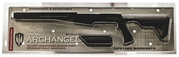 Archangel AACQS Close Quarters Stock Black Synthetic 6 Position with Pistol Grip Springfield M1A M14