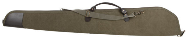 Heritage Cases 54352 North Platte made of Olive Cotton Canvas with Leather Trim Brushed Tricot Lining & Lockable Zipper 52″ L