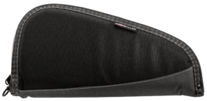 Allen 44413 Deluxe Handgun Case with Black Finish & Gray Trim Foam Padding Non-Absorbent Lining & Lockable Zipper 13″ L