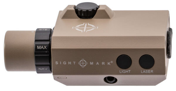 Sightmark SM25012DE LoPro Mini Laser/Light Combo 5mW Green Laser 520nM WaveLength (50yds Day/600yds Night Range) with 300 Lumens White LED Light Dark Earth Finish