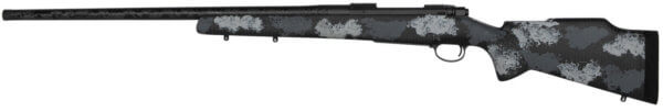 Nosler 44148 M48 Long-Range Carbon 28 Nosler 3+1 26 Carbon Fiber Wrapped Barrel  Sniper Gray Cerakote Metal Finish  Elite Midnight Camo Manners MCS-T Elite Tac Stock”