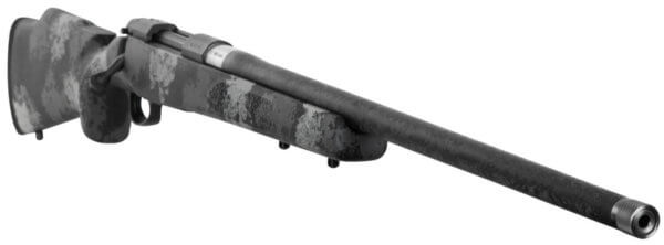 Nosler 46348 M48 Long-Range Carbon 300 Win Mag 4+1 26 Carbon Fiber Wrapped Barrel  Sniper Gray Cerakote Steel  Elite Midnight Camo Manners MCS-T Elite Tac Stock”