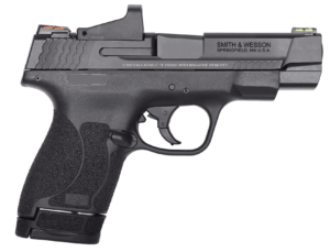 Smith & Wesson 11798 M&P Performance Center Shield M2.0 w/Optic Micro-Compact Frame 40 S&W 6+1/7+1  4″ Black Armornite Ported Stainless Steel Barrel & Serrated Slide  Red Dot 4 MOA