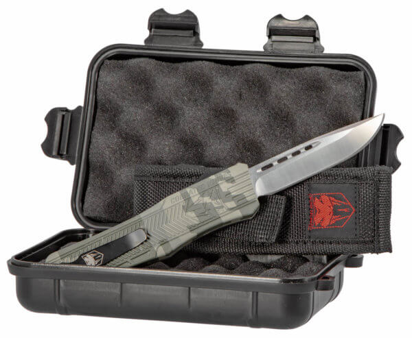 CobraTec Knives MADCCTK1MDNS CTK-1 Medium 3″ OTF Drop Point Plain D2 Steel Blade/Army DigiCamo Aluminum Handle Features Glass Breaker Includes Pocket Clip