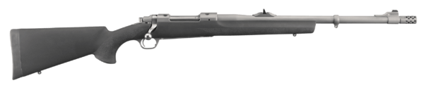 Ruger 57100 Hawkeye Alaskan 375 Ruger 3+1 20″ Removeable Muzzle Break Barrel Hawkeye Matte Stainless Steel Hogue OverMolded Stock Optics Ready