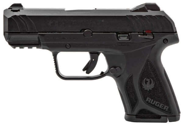 Ruger 3818 Security-9 Compact 9mm Luger 3.42″ Barrel 10+1Black Polymer Frame With Picatinny Acc. Rail Black Oxide Steel Slide Manual Safety