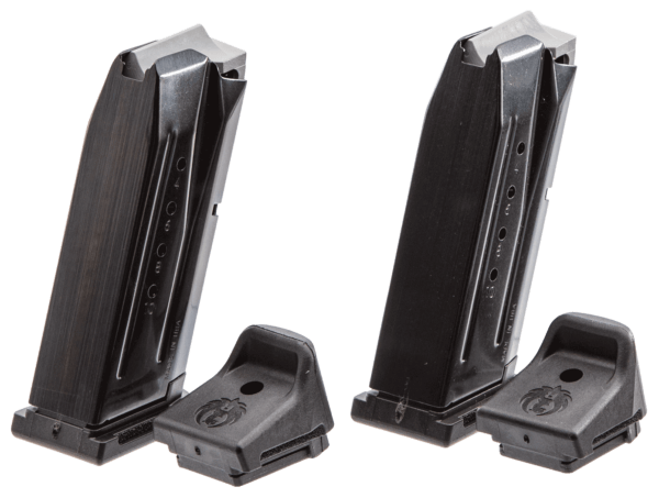Ruger 90686 Security-9 Value Pack 10rd Magazine Fits Ruger Security-9 Compact 9mm Luger 10rd Black Oxide 2 Pack