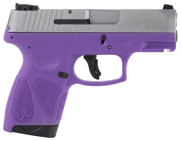 Taurus 1G2S939DP G2S 9mm Luger 3.26″ 7+1 Dark Purple Stainless Steel Dark Purple Polymer Grip
