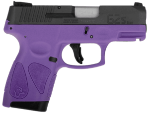 Taurus 1G2S931LP G2S 9mm Luger 3.26″ 7+1 Light Purple Black Carbon Steel Light Purple Polymer Grip
