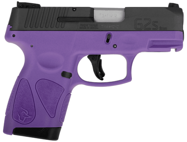 Taurus 1G2S931DP G2S 9mm Luger 3.26″ 7+1 Dark Purple Black Carbon Steel Dark Purple Polymer Grip