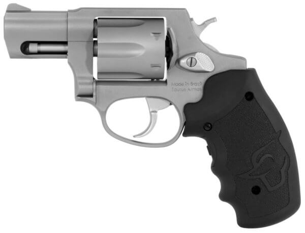 Taurus 2-856029VL 856 38 Special +P Caliber with 2″ Barrel 6rd Capacity Cylinder Overall Matte Finish Stainless Steel & Finger Grooved Black Rubber Grip Includes Viridian Laser