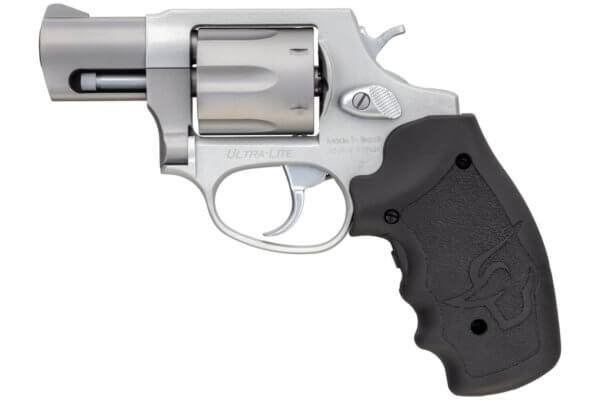 Taurus 2-856029ULVL 856 Ultra-Lite 38 Special +P Caliber with 2″ Barrel 6rd Capacity Cylinder Overall Matte Finish Stainless Steel Frame & Finger Grooved Black Rubber Grip Includes Viridian Laser