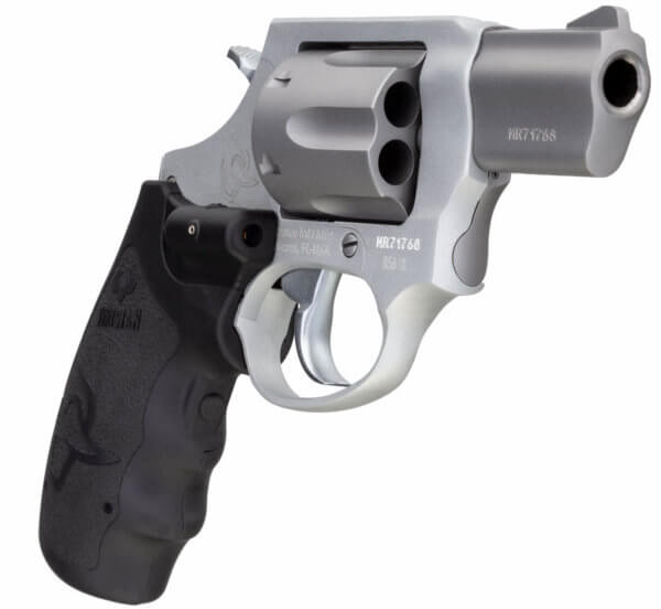 Taurus 2-856029ULVL 856 Ultra-Lite 38 Special +P Caliber with 2″ Barrel 6rd Capacity Cylinder Overall Matte Finish Stainless Steel Frame & Finger Grooved Black Rubber Grip Includes Viridian Laser