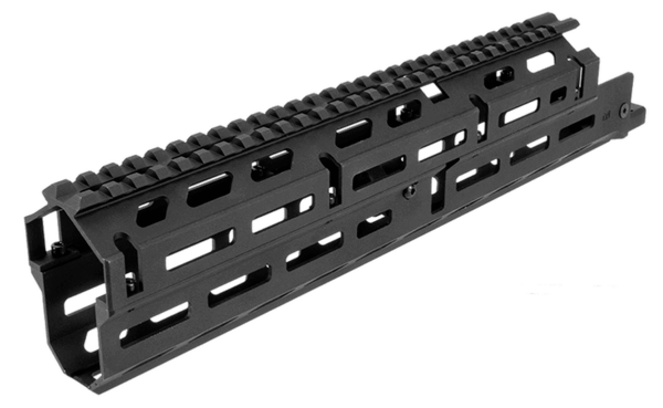Aim Sports MMAK04 Handguard Long & Drop-in M-LOK 2-Piece Style Made of 6061-T6 Aluminum with Black Anodized Finish for AK-47