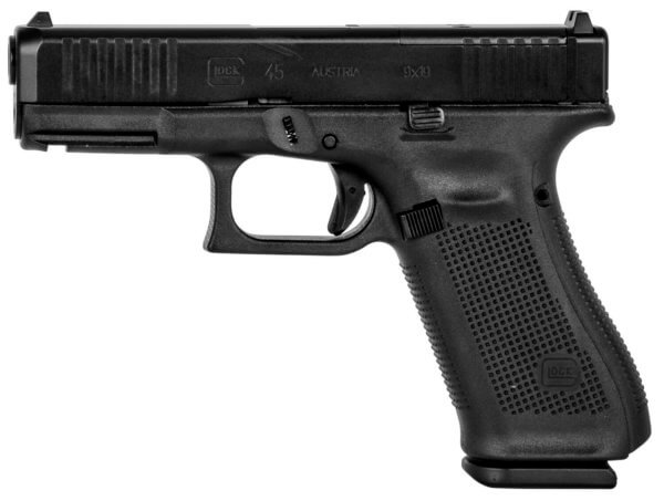 Glock PA455S203MOS G45 Gen5 Compact Crossover MOS 9mm Luger 4.02″ Glock Marksman Barrel 17+1, Black Frame & MOS nDLC Compact Slide, Modular Backstrap, Flared Mag-Well, Extended Floor Plate, Ambidextrous Slide Stop, Safe Action Trigger, Optics Ready