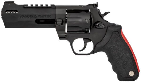Taurus 2357051RH Raging Hunter 357 Mag 7rd 5.12″ Matte Black Oxide Steel Black Rubber with Integrated Red Cushion Insert Grip