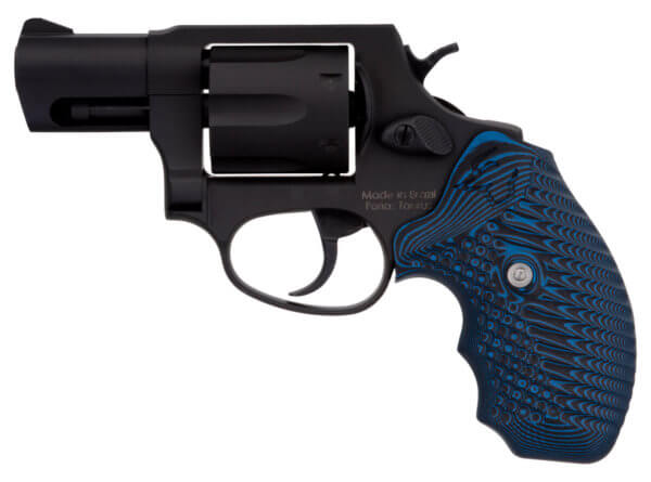Taurus 2856021MVZ16 856 38 Special +P Caliber with 2″ Barrel 6rd Capacity Cylinder Overall Matte Black Finish Carbon Steel & Blue VZ Cyclone Grip