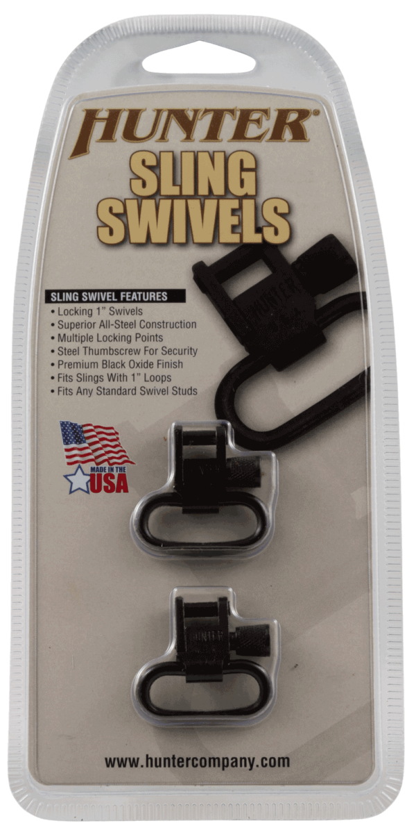 Hunter Company 02422 Swivel Set Sling Swivel 1″ Black Oxide Steel