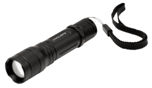Cyclops CYCTF150 Tactical Flashlight Black Anodized Aluminum White 150 Lumens Cree LED 75 Meters Range