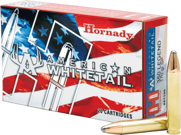 Hornady 81196 American Whitetail 350 Legend 170 gr InterLock 20rd Box