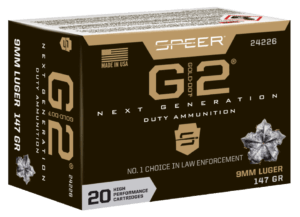 Speer Ammo 24226 Gold Dot G2 9mm Luger 147 gr G2 20rd Box