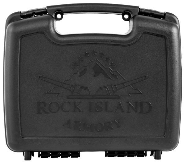 Rock Island 56862 Tac Ultra FS 10mm Auto Caliber with 5.50 Threaded Barrel  16+1 Capacity  Overall Black Parkerized Finish Steel  Picatinny Rail/Beavertail Frame  Serrated Slide & Black G10 Grip”