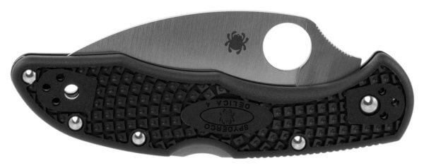 Spyderco C11FSWCBK Delica 4 Lightweight 2.87″ Folding Wharncliffe Serrated VG-10 SS Blade Black FRN Handle Includes Pocket Clip
