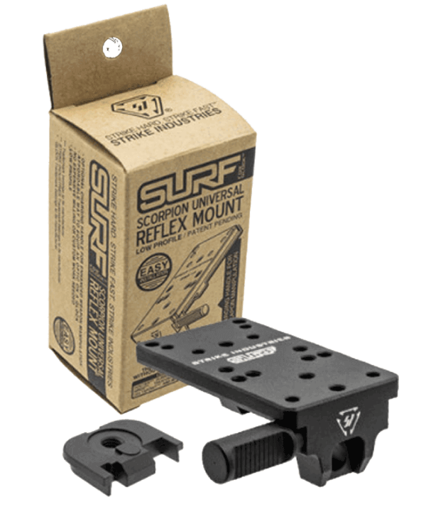 Strike GSURF Scorpion Universal Optic Mount Fits Glock 17-39 Gen1-4 Low Profile Black