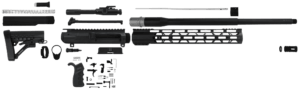 TacFire SSPK45ACPLPK AR Build Kit Pistol 45 ACP AR-10 Black Nitride Steel 5/8″-24 tpi *GunStuff Exclusive.