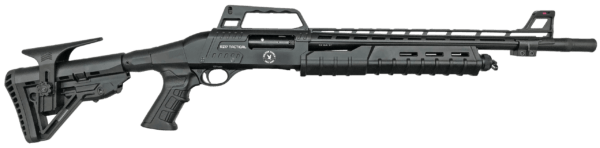 Silver Eagle Arms RZ17TAC RZ17 Tactical 12 Gauge 3″ 18.50″ 4+1 Black Rec Black Fixed Adjustable Comb Stock Rail Pistol Grip
