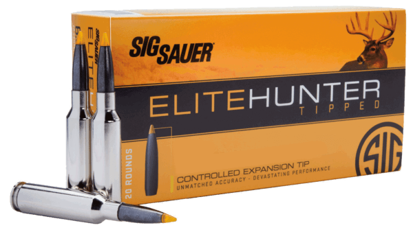 Sig Sauer E243TH220 Elite Hunter Tipped 243 Win 90 gr 3115 fps Controlled Expansion Tip (CET) 20rd Box