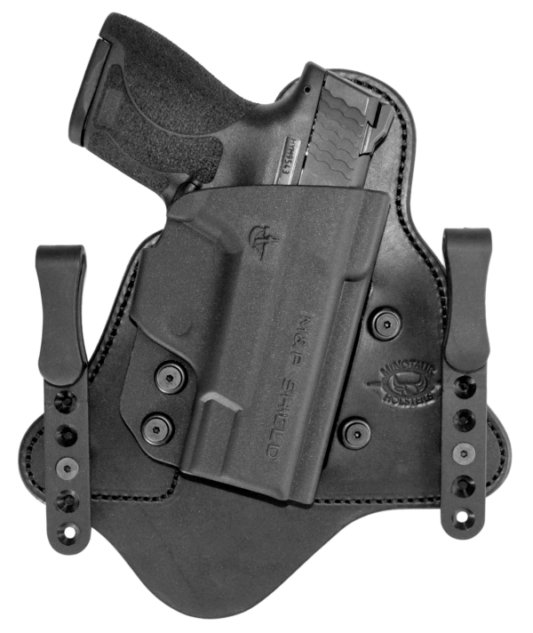 Comp-Tac C225GL234RBSN MTAC IWB Black Kydex/Leather Belt Clip Fits Glock 48 Right Hand