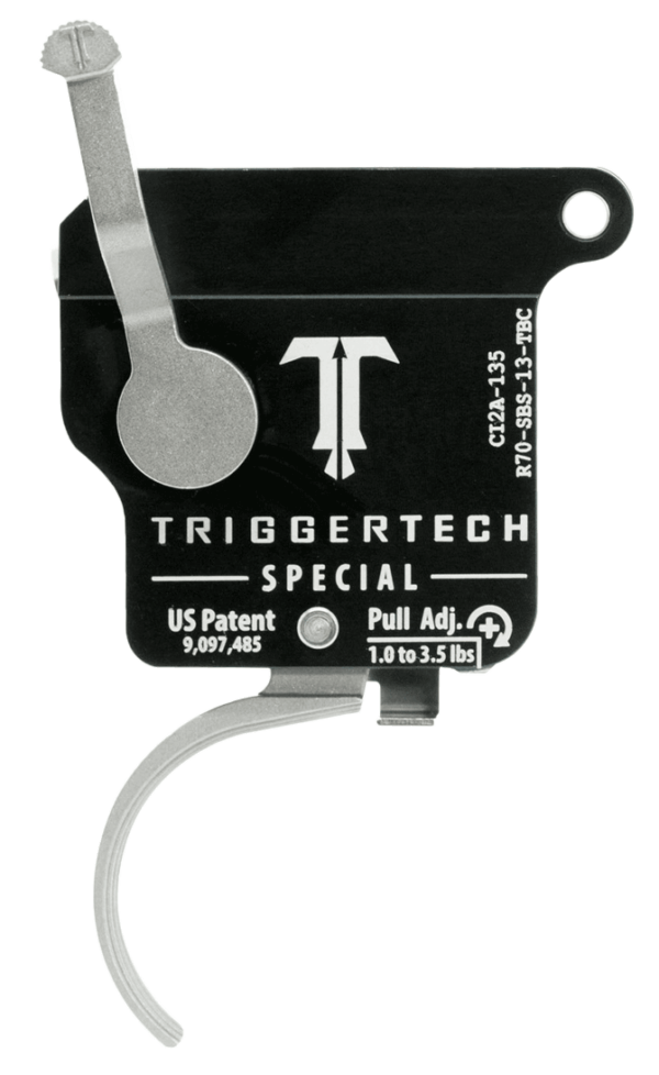TriggerTech R70SBS13TBC Special Single-Stage Traditional Curved Trigger with 1-3.50 lbs Draw Weight for Remington 700 Right