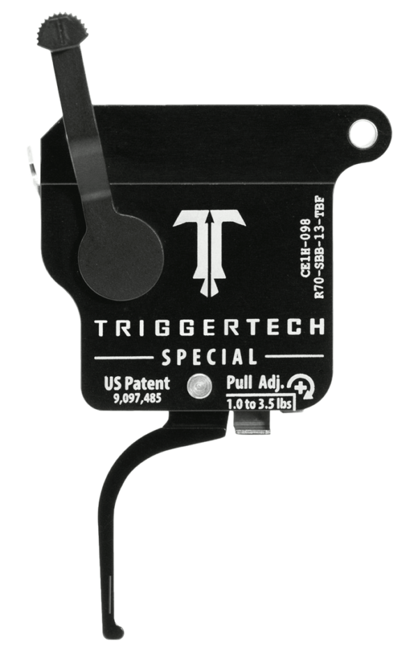 TriggerTech R70SBB13TBC Special Single-Stage Traditional Curved Trigger with 1-3.50 lbs Draw Weight for Remington 700 Right