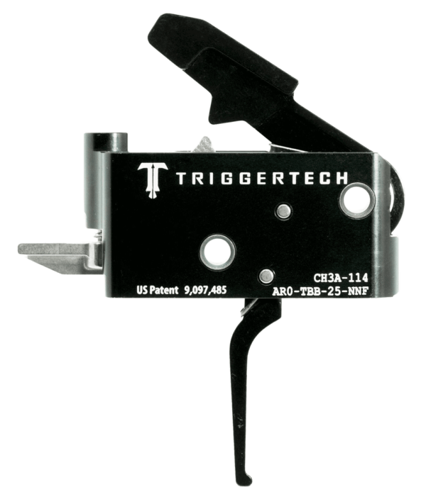TriggerTech AROTRB14NNF Diamond Two-Stage Flat Trigger with 1.50-4 lbs Draw Weight for AR-15 Right