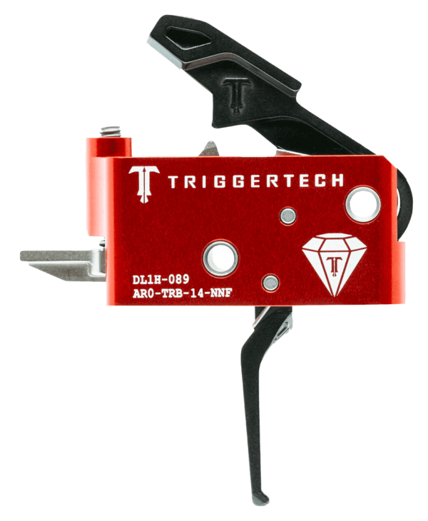 TriggerTech AROTRB14NNF Diamond Two-Stage Flat Trigger with 1.50-4 lbs Draw Weight for AR-15 Right