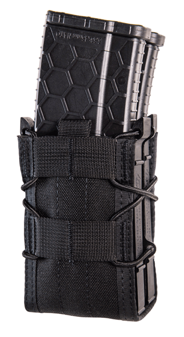 High Speed Gear 112RP0BK TACO X2RP Mag Pouch Triple Black Nylon MOLLE Compatible w/ Rifle Compatible w/ Pistol