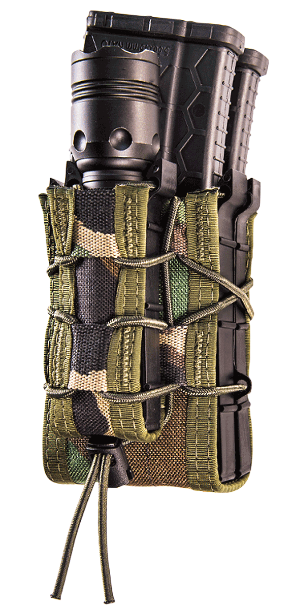 High Speed Gear 112RP0MC TACO X2RP Mag Pouch Double MultiCam Nylon MOLLE Compatible w/ Rifle Compatible w/ Pistol