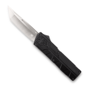 CobraTec Knives BCTLWTNS Lightweight 3.25″ OTF Tanto Plain D2 Steel Blade/Black Aluminum Handle Includes Pocket Clip