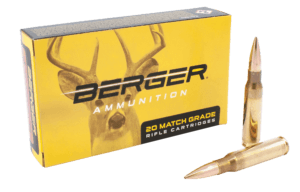 Berger Bullets 60040 Hunting 308 Win 168 gr Classic Hunter 20rd Box