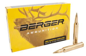 Berger Bullets 70010 Classic Hunter Subsonic 300 Win Mag 168 gr Hybrid Boat-Tail (HBT) 20rd Box