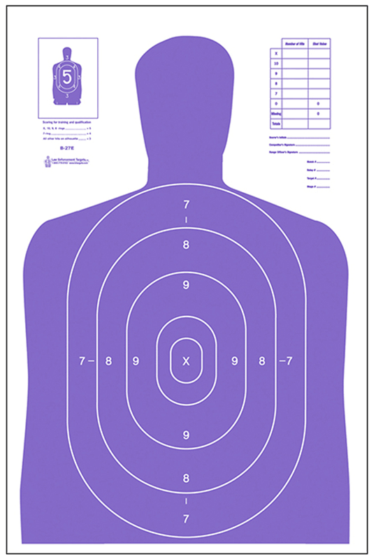 Action Target B27ENPT100 Qualification Shoot for the Cure Silhouette Paper 23″ x 35″ Pink 100 Per Box