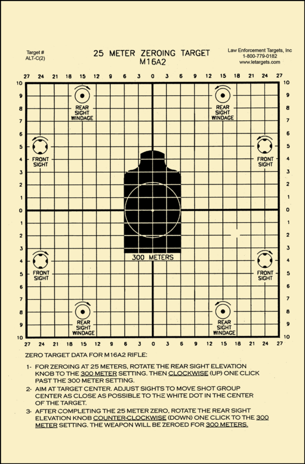 Action Target ALTC2100 Sighting Zeroing Center Mass Tagboard Hanging 25 Meters 8.75″ x 11.50″ Black/White 100 Per Box