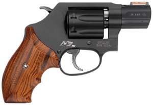 Smith & Wesson 160228 Model 351 Personal Defense 22 WMR 1.88″ Black Stainless Steel Barrel, 7rd Black Aluminum Cylinder & J Frame, HiViz Fiber Optic Orange Front Sight