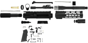 TacFire SSPK9MMLPK4K AR Build Kit KeyMod 9mm Luger Black Steel