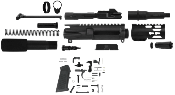 TacFire SSPK9MMLPK4K AR Build Kit KeyMod 9mm Luger Black Steel