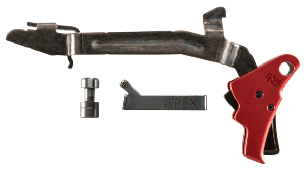 Apex Tactical 102155 Action Enhancement Kit Red Drop-in Trigger Compatible w/Glock 17/17L/19/22-27/31-35 Gen3-4