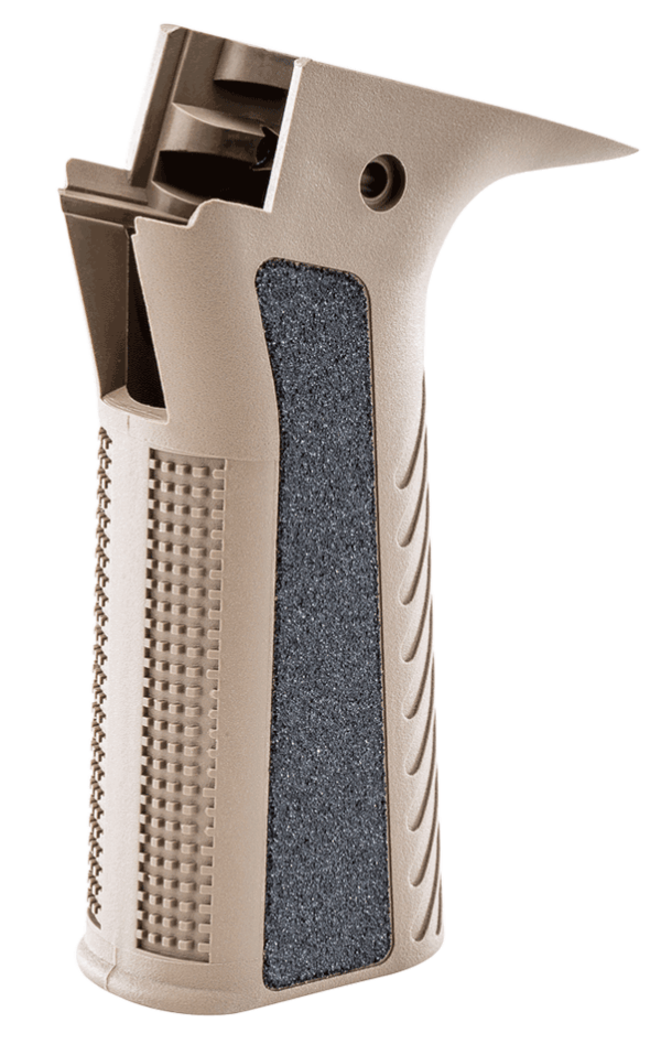Apex Tactical 116111 Optimized Grip Made of Polymer With Flat Dark Earth Aggressive Textured Finish for CZ Scorpion EVO 3 S1