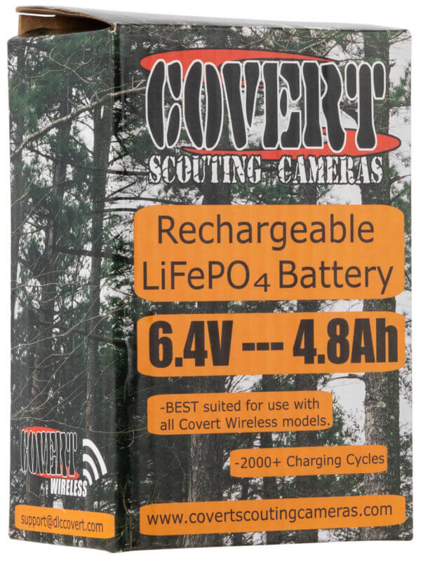 Covert Scouting Cameras 5281 LifePo4 Rechargeable 6.4V Li-Polymer 4800 mAh