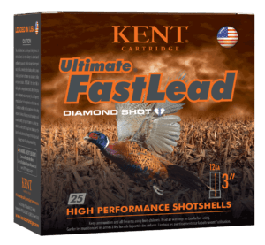 Kent Cartridge K123UFL504 Ultimate Fast Lead 12 Gauge 3″ 1 3/4 oz 4 Shot 25rd Box